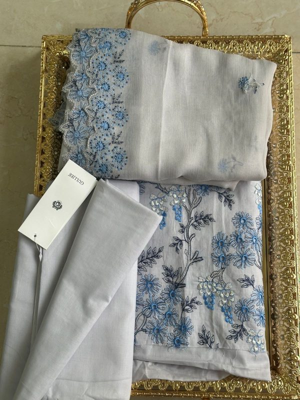 Pakistani cotton chikenkari suits - Image 2